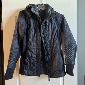 Athleta Black Quilted Puffer Jacket
